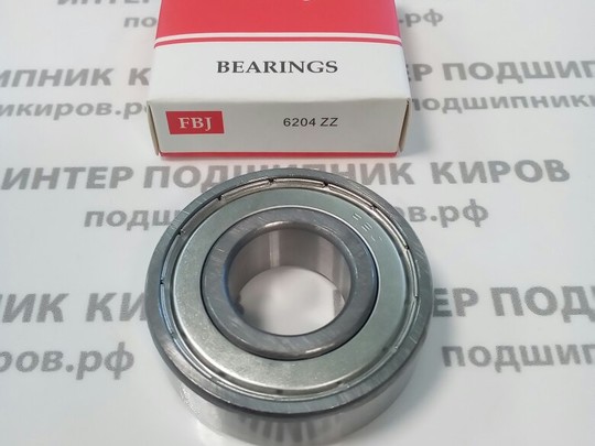 6204-ZZ (80204) FBJ подшипник шариковый (20*47*14)